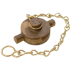 Brass Blanking Cap BSPP/URT +Chain