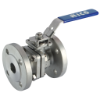 2 Peice Stainless Steel Flanged ball Valve