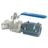 QUICK CONNECT BALL VALVE FEMALE 2 OUTLETS